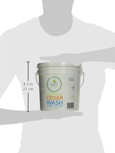 CEDAR WASH Eco-Safe and Organic Wood Cleaner, 10 lb. Container, Clear (WS-CW-10LB)