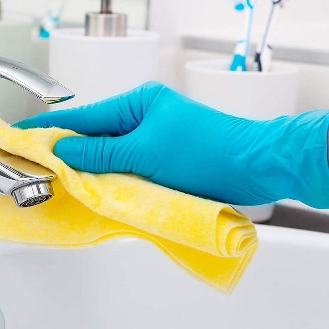 Jointown Medical Blue Nitrile Exam Gloves - Latex-Free & Powder-Free - NGPF7002 (Case of 1,000), Medium