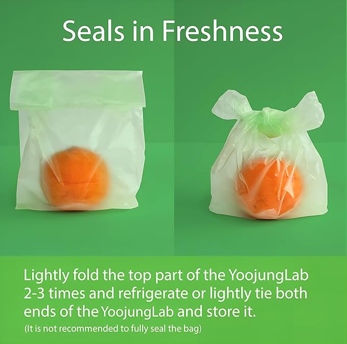 Green, Reusable Food Storage Bag, 16.44" 20.6" 10bags, Keep Fresh Produce Bags, Food Saver Storage for Fruits, Vegetables, BPA FREE, Sandwich Bags, Plastic Storage Bags, Eco-Friendly
