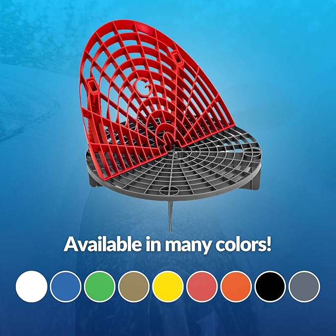 Grit Guard The Original Bucket Insert with Washboard Combo | Removes Dirt from Wash Mitt for Detailing | Car Wash Bucket Insert & Washboard | Red/Blue