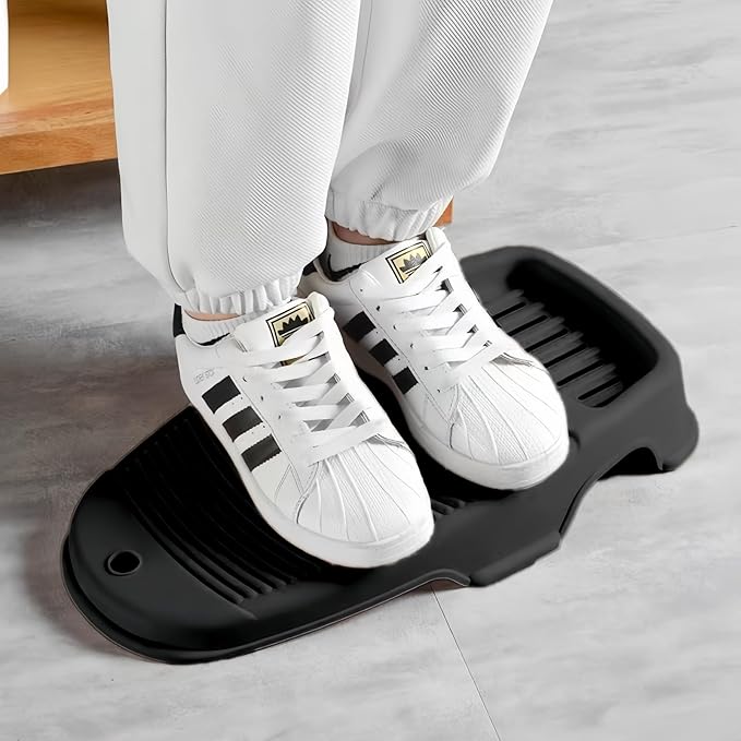 2 Pack Washboard for Hand Washing Clothes, New Updated Wash Boards Set with Soap Holder and Non-slip Base, 2 Sizes Lightweight Washboard for Kitchen Sink, Countertop, Bathtubs (Dark Black)
