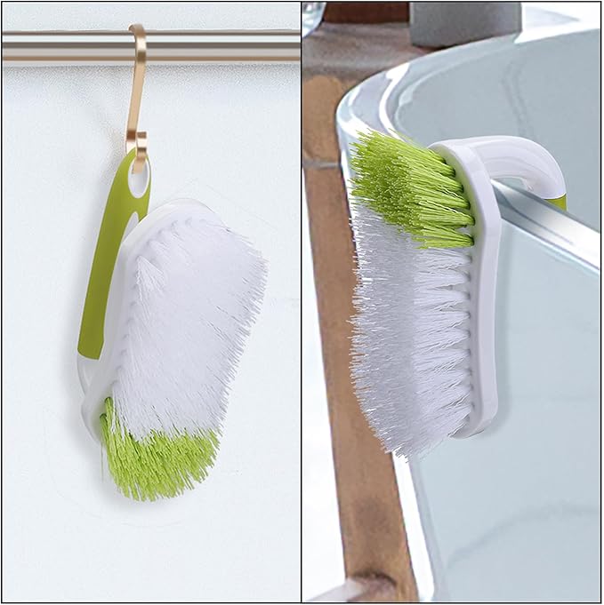 Scrub Brush for Cleaning, Heavy Duty Shower Scrubber with Stiff Bristles for Tub, Sink, Floor, Tile, and Carpet Scrubbing, 20 Pack