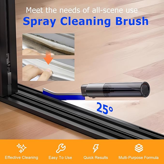 Crevice Cleaning Brush, 2025 New Crevice Cleaning Scrub Brush, Multi-purpose Grout Brush for Bathroom, Durable Sink Cleaning Tool for Kitchen, Portable Toilet Cleaning Brush for Home Users (White-1pc)