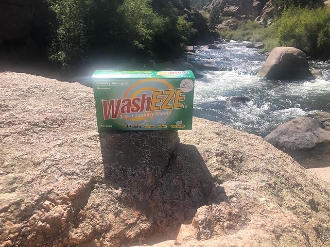 WashEZE 3-in-1 Laundry Detergent Sheets: Unscented Laundry Sheets - 120 Count Detergent Fabric Softener and Static Guard all in ONE SHEET! Saves You Money! Made in the USA