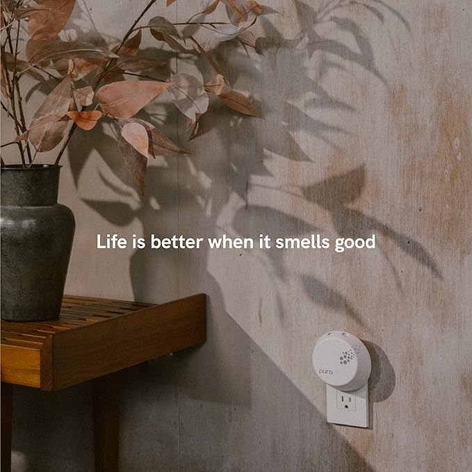 Pura & Becki Owens Home Scent Refill - Smart Home Air Diffuser - Up to 120-Hours of Luxury Fragrance per Refill - Home Essential - Clean & Safe Diffuser Fragrance - 2 Pack, Pomegranate Blush
