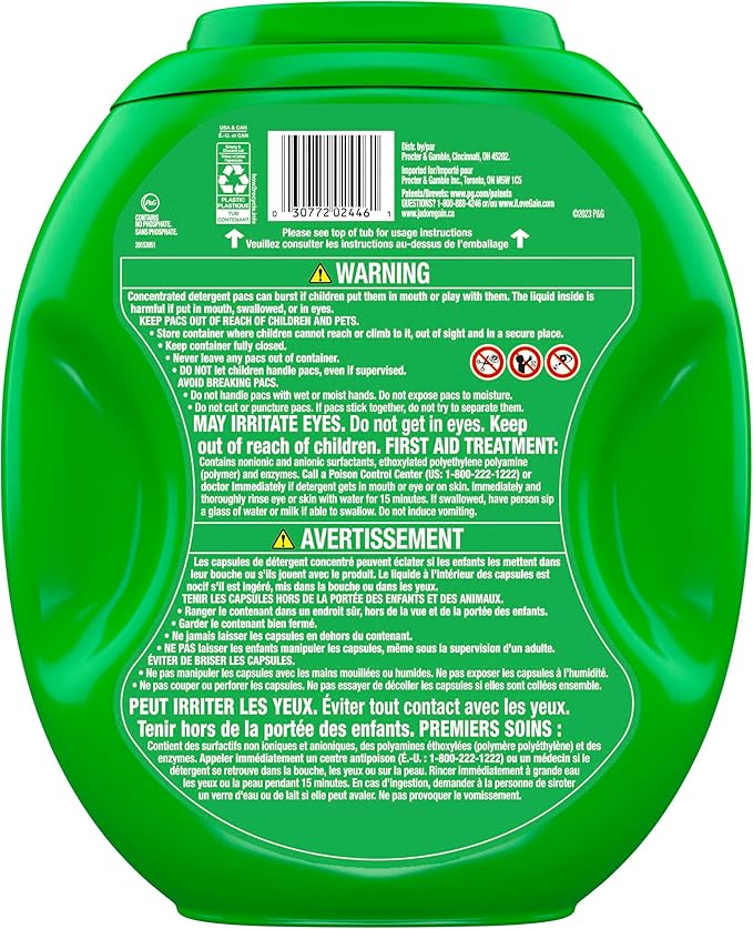 Gain flings Laundry Detergent Pacs, 112 Count, Original Scent with Oxi Boost and Febreze, 3-in-1, HE Compatible