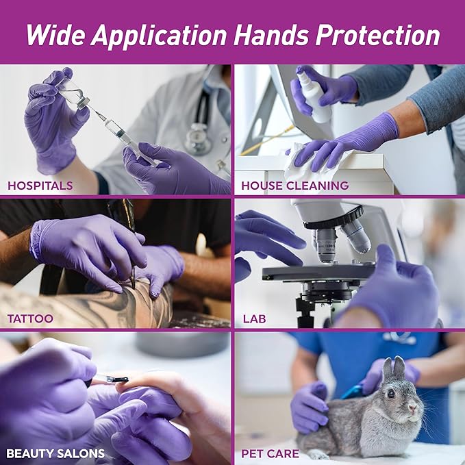MedPride Powder-Free Nitrile Exam Gloves, X-Large (Pack of 100)