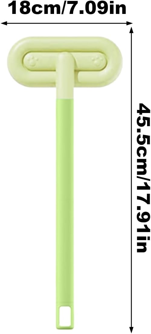 Pet Hair Remover Brush, 17.91 Inches Reusable Long Handle Ergonomic Tool for Cleaning, Removal Broom Bristles and Comfortable Grip, Grooming Supply for Couch Carpet Car Seat Laundry