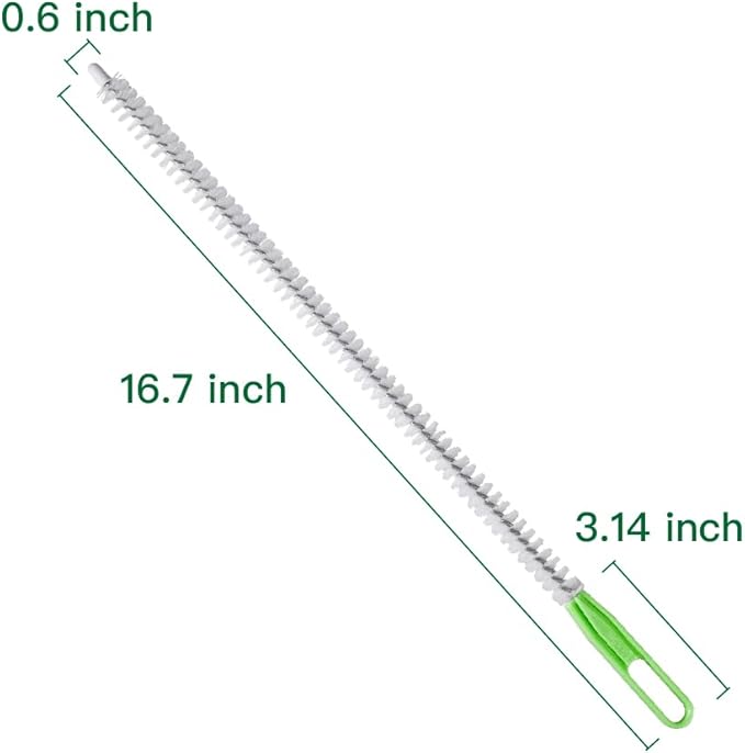Upgraded Cleaning Brush Kit - 3-Piece Set, Flexible Drain Brush, Crevice Brush with Nie, Ideal for Kitchen, Bathroom, Toilet, Vent Scrubber