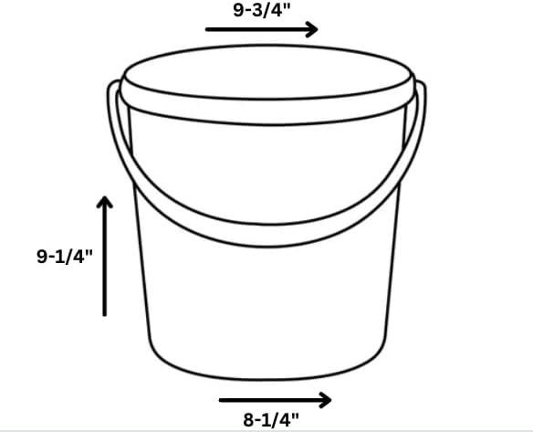 House Naturals 2 Gallon Food Grade - BPA Free Made in USA Buckets Lime Color pails with Screw On Gasket Lids (3, Lime - Black lids)