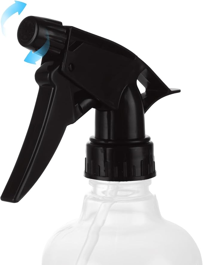 20 Pack 8 Oz Plastic Spray Bottle with Black Trigger Sprayers, Empty Refillable Spray Bottles with Adjustable Head Sprayer for Cleaning, Hair, Plant & Kitchen Use