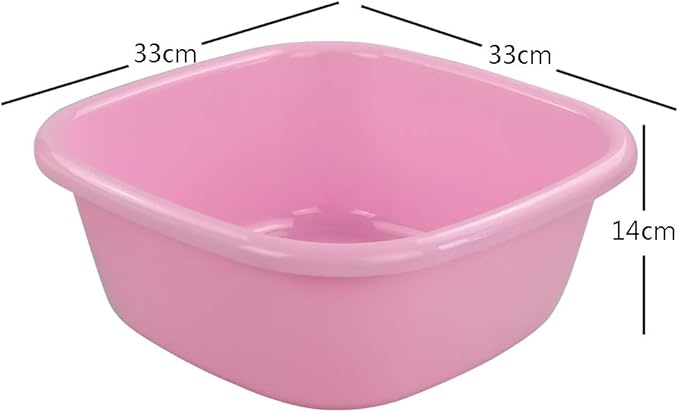 4-pack 12 Quart Colored Wash Basin Dish Pan Wash Tub