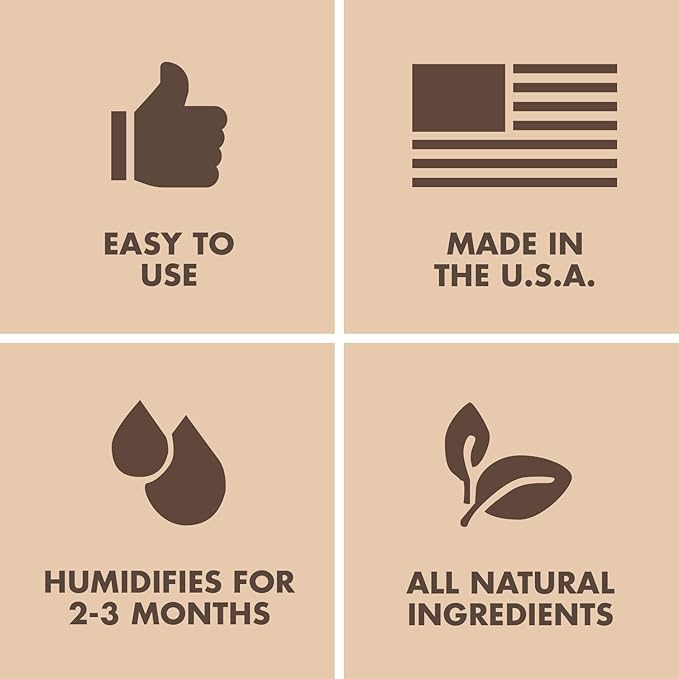 Boveda 65% Two-Way Humidity Control Pack for Up to 25 Items – Size 60 – Single – Aging & Long-Term Storage in Plastic & Wood Boxes – Moisture Absorber – Humidifier Pack – Individually Wrapped