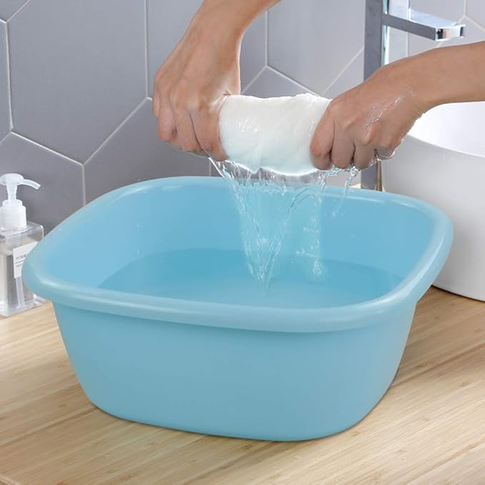 4-pack 12 Quart Colored Wash Basin Dish Pan Wash Tub