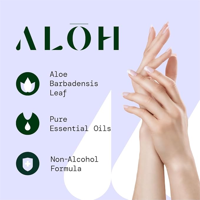 ALŌH Sweet Orange Bergamot + Aloe Sanitizing Hand Wipes - Clean Hands, Clear Mind - On The Go Hand Sanitizer Wipes for Kids and Adults - Travel Size 6 Packs 20ct Wipes (120 wipes)