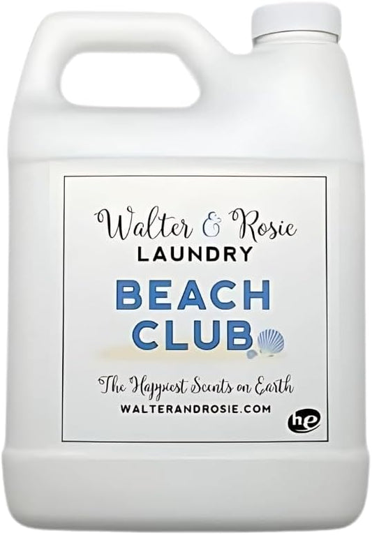 Walter & Rosie Beach Club Luxury Laundry Detergent - Park Inspired Scent with Green Notes & White Jasmine - Highly Fragrant Laundry Detergent - The Happiest Detergent on Earth - 32 Oz
