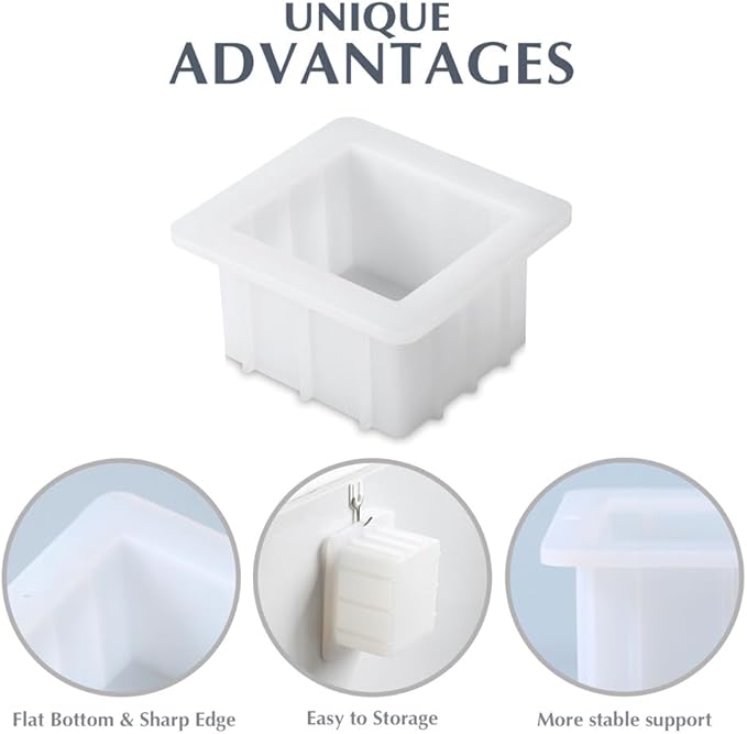 BOOWAN NICOLE Loaf Soap Molds (B0258)