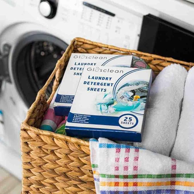 Laundry Detergent Sheets - 50 Strips (25 Sheets) | Earth Friendly Fresh Scent Plastic Free Travel Laundry Soap
