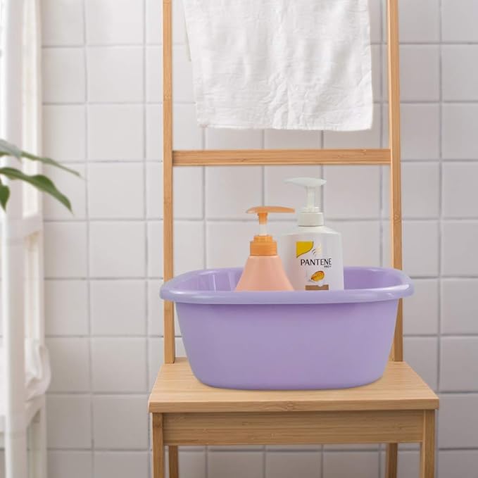 4-pack 12 Quart Colored Wash Basin Dish Pan Wash Tub