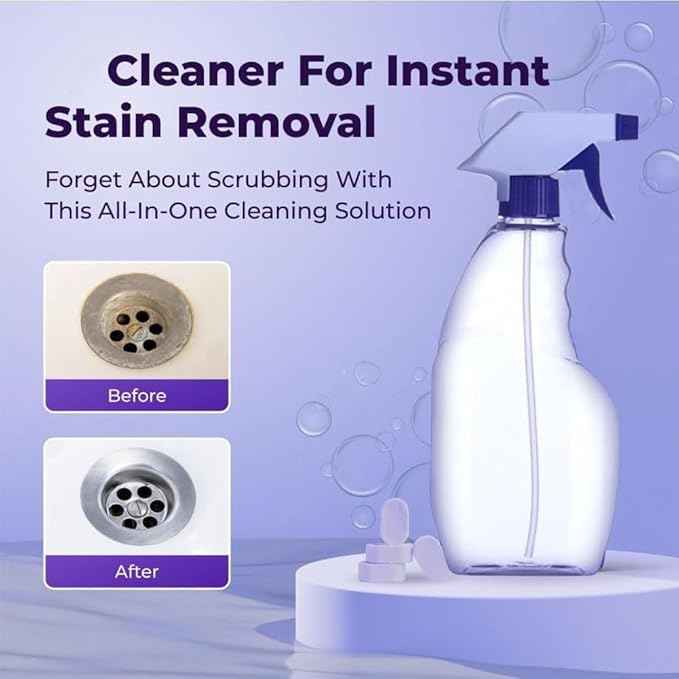 Drclean Spray Oven Cleaner,Dr Clean Spray Cleaner for Ovens,All-Purpose Cleaners,Multi-Surface Cleaners with Concentrated Cleaning Tablets,Nuroclean Sprays,Cleaning Sprays for Kitchen,Bathroom(12pcs)