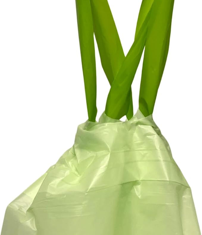 Responsible Products Kitchen Bin Liners, Certified Compostable, Heavy Duty Multipurpose Food Scrap Bags, Made from Compostable Materials (30 Gallon Drawstring, (18 Count))