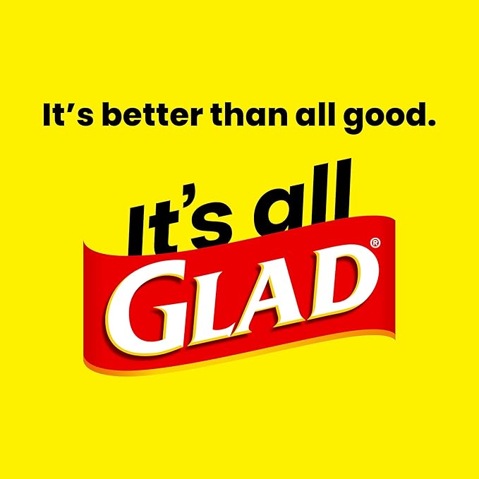 Glad ForceFlex Heavy Duty Large Trash Bags, Hold 80+ lb, 30 Gal, 25 Ct (Package May Vary)