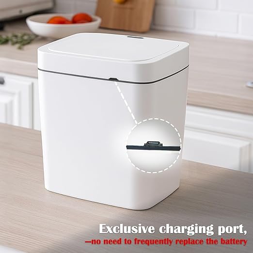 Two Pink Smart Sensor Trash cans with a Capacity of 3.2 gallons, Supporting Multiple Opening Methods, Waterproof Design, Anti Odor Design, Fast Response, Suitable for Kitchens,bedrooms,Offices, etc