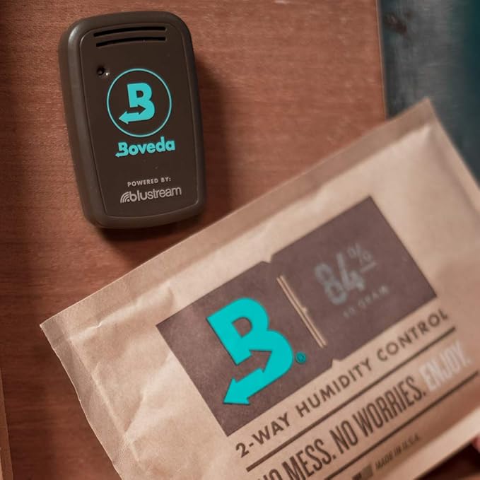 Boveda For Seasoning Two-Way Humidity Control Packs – 84% RH to Season a Wood Humidifier Box (Small- to Medium-Size, Up to 100-Count) – Size 60 – 4 Pack in a Resealable Bag