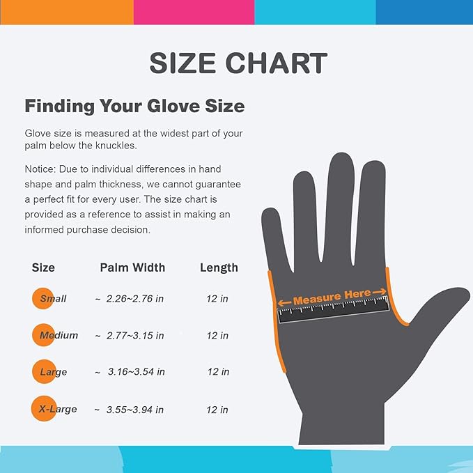 Bamllum 3 Pairs Rubber Cleaning Gloves for Household - Reusable Dishwashing Gloves for Kitchen, Flexible Long-lasting & Waterproof (Small, Green+Red+Orange)