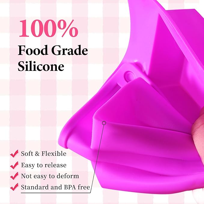 Chocolate Bar Mold 24-Cavity Rice Snacks Treat Molds Silicone Candy Bar Molds, Rectangle Chocolate Molds for Chocolate Brownie Cornbread Pudding Butter Mould (1 Inch Depth)