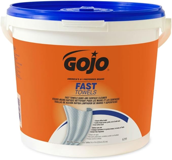 Fast Wipes Hand Cleaning Towels, Cloth, 225/Bucket