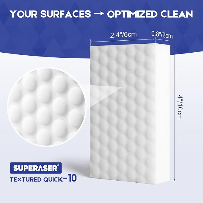 Tex-10 Scrub Melamine Sponges, Heavy Duty No Scratches