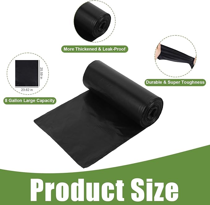 8 Gallon Portable Trash Bags, 90 Count Portable Toilet Bags, Outdoor Toilets Wag Bag Camping Compost Toilet Seat Bags Human Waste Kit for Adults Outdoor Travel Boating Camping Car Essentials