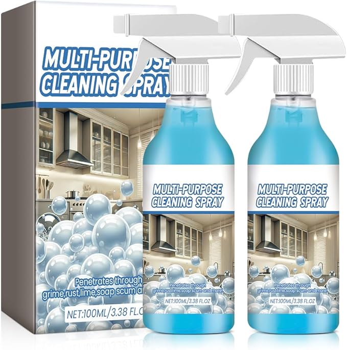 Spray Splash Cleaner, 2025 New Multi-Purpose Handheld Degreaser, Upgraded Foam Sprays for Ovens, Easy-To-Use Rust Remover for Kitchenware, Grime Remover Spray for Home Family (2)