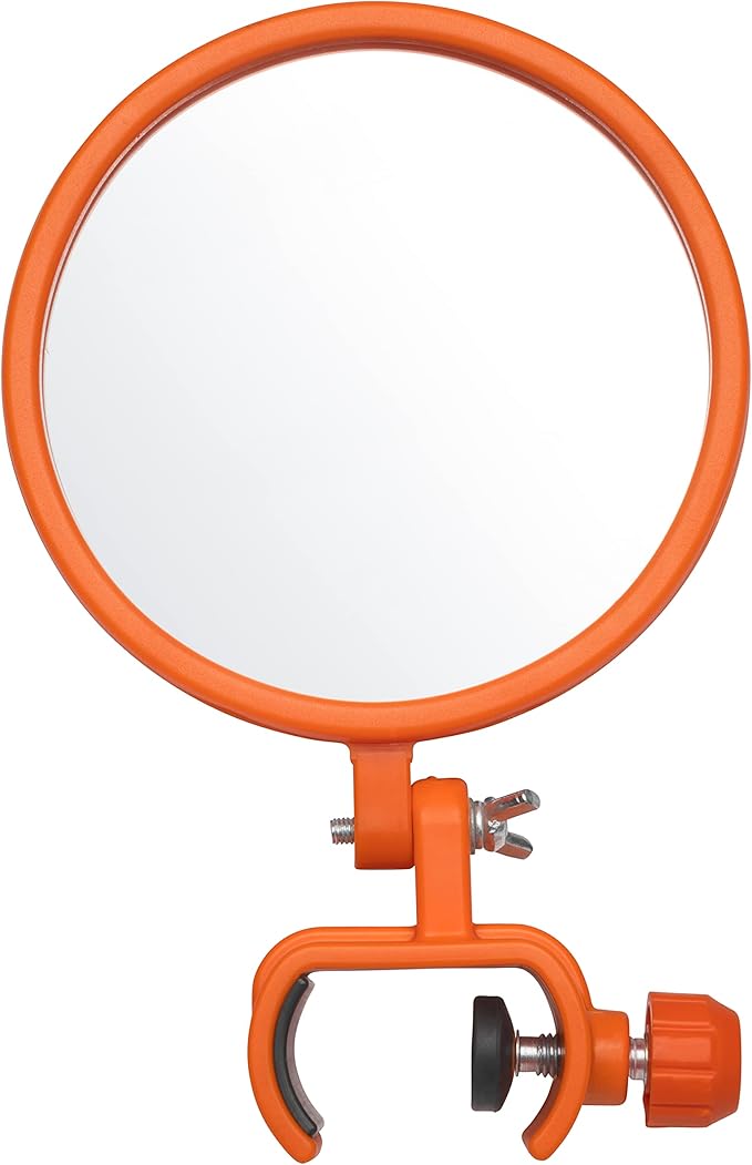 Large Inspection Mirror for Extension Pole – Expandable Inspection Mirror for Roof, Gutter, Duct, Under Vehicle & Car Checks – Retractable Security Mirror on a Stick for Inspection