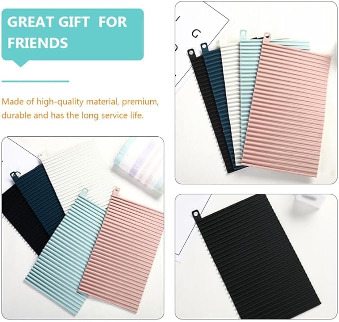 Soft Anti-Slip Washboard Mini Washing Board Folding Draining Hole Ideal for Travel Daily Use