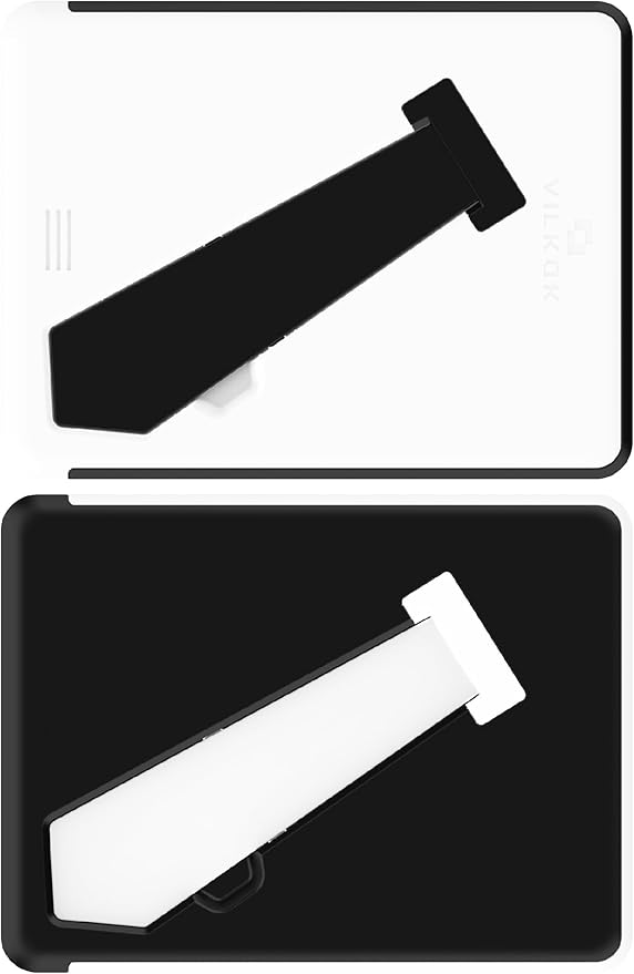 2-Pack 5x7 Picture Frame or 4x6 with Mat – Shatterproof Plastic Picture Frames for Family, Nursery & Playroom, Wall & Tabletop Frame for Home or Office, Safe Lightweight Design, Black & White