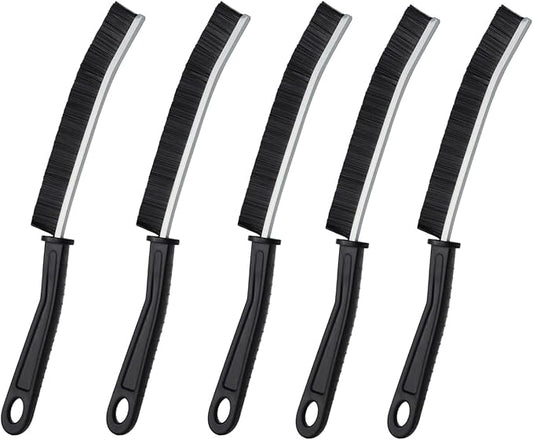 Bathroom Cleaning Brush,Premium Cleaning Tool Aluminum Support with 15° Angle, Thin Cleaning Brush for Home Kitchen (5PCS)