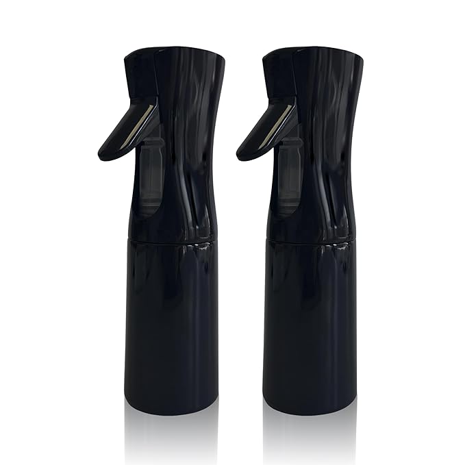 Spray Bottle for Hair Continuous Ultra Fine Mist (200ml) 360° Multi Spray Bottle for Plants, Cleaning, Skin Care Leakproof & Durable 2 Pack