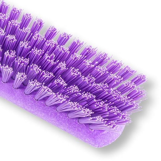 SPARTA Handheld Soft Counter Brush 8 Inch Bristle Span, Multi-Use Dust Brush with 5 Inch Handle for Tables, Countertops, and Delicate Surfaces, Polyester, Purple