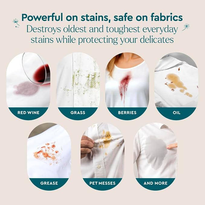 Puracy Stain Remover, Natural Based Travel and Laundry Stain Cleaner for Clothes, Baby Essentials, Kids Stains, Oil and Fabric Spot Cleaner, Unscented (Stain Remover Spray, 12 fl oz)