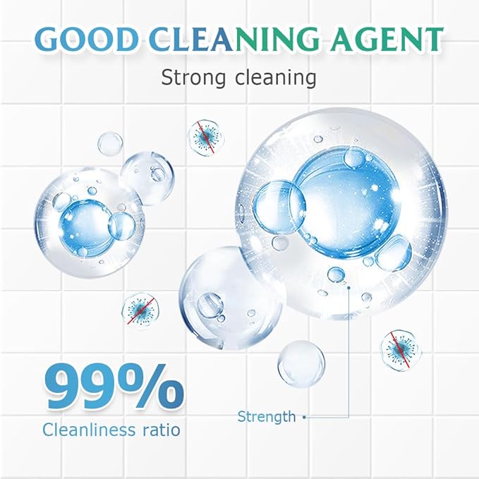 Toilet Cleaner, 2025 Upgrade Multipurpose Toilet Bowl Cleaner Toilets Cleane, Self Activating Powder for Toilets Bowls Cleaning, Powerful Foaming Toilets Bowls Cleaner, Deep Cleaning Tool (4)