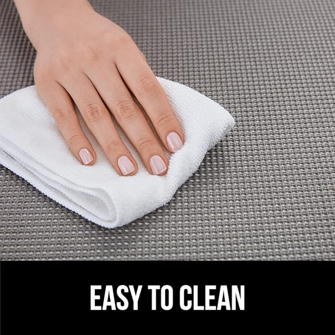 GORILLA GRIP powerGRIP Drawer Shelf and Cabinet Liner, Thick Strong Hold, Non-Adhesive Liners Protect Kitchen Cabinets and Cupboard, Bathroom Drawers, Easy Install, Breathable Mat, 12" x10' Snow White