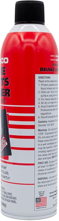 Denco #1930 Brake & Parts Cleaner - 13 OZ Net Wt - 15.3 FL OZ - 12 to 88 Pack (12)