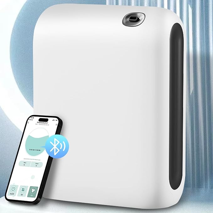 Waterless Diffuser for Home, Scent Air Machine for Home with Bluetooth-Connected 200ML, Whole House Air Freshener, Hotel Collection Diffuser for Large Room, Office, Yoga Room, Livingroom