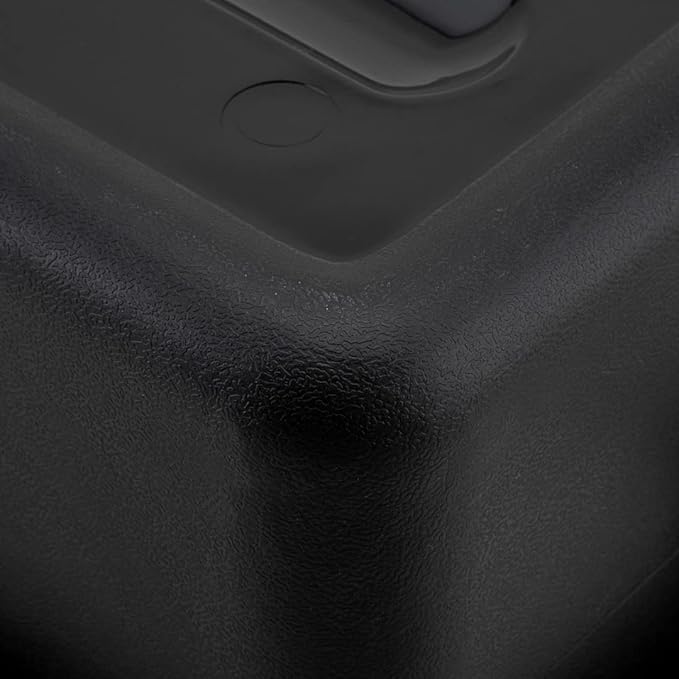 Restaurantware TUB ONLY: RW Clean 21.25 Inch x 15.7 Inch Bus Tubs 12 Regular Bus Boxes - Lids Sold Separately With Handles Black Plastic Restaurant Tubs Heavy-Duty For Kitchen Organization