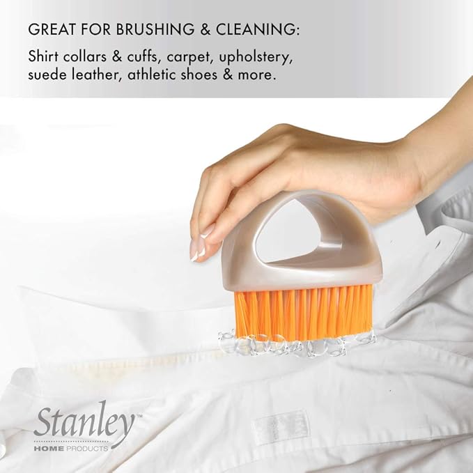 Stanley Home Products Super Scrubby Scrub Brush - All Purpose Cleaning Scrubber w/ Looped Handle For Scrubbing Vegetables, Laundry, Shoes, Car & Tub - Deep Multi Surface Cleaning For Home & Business