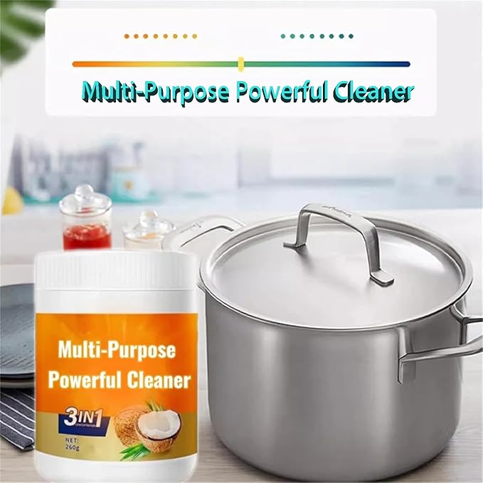 Multi Purpose Powerful Cleaner for kitchen, 3 In 1 Coconut Oil Natural Cleanser, Heavy Kitchen Duty Degreaser, All-Purpose Cleaner Removes Stains on Microwave,Oven & Stove Top (3)