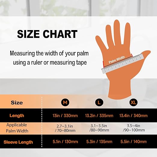 Thick Rubber Cleaning Gloves - 2 Pairs Black Rubber Gloves for Dishwashing Medium, Non-Slip Kitchen Gloves for Washing Dishes, Reusable Cleaning Gloves, Waterproof, Heavy-Duty (2P,M)