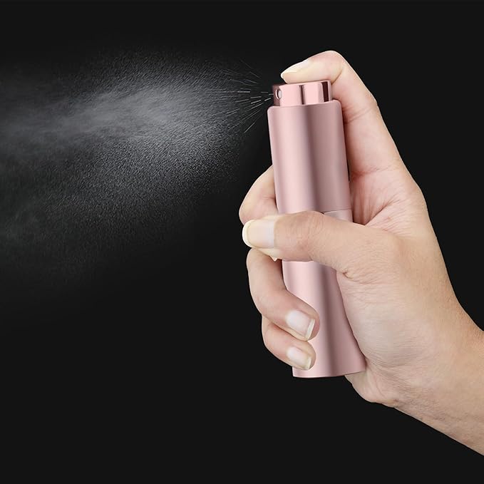 Perfume Travel Refillable Atomizer Bottle: Cologne Spray Mini for Refill - Empty Fragrance Sprayer for Men - Large Size 20ML Pink